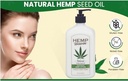 Hemp Heaven Natural Hemp Seed Oil Unscented Body Lotion  Moisturizing  Soothing Skincare ParabenFree for Sensitive Skin with 18 Oz