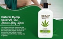 NEW & IMPROVED Pure Hemp Seed Oil Body Lotion - Pear Blossom Scent, Moisturizing & Soothing for All Skin Types, Enriched with Vitamins & Omegas, Fresh
