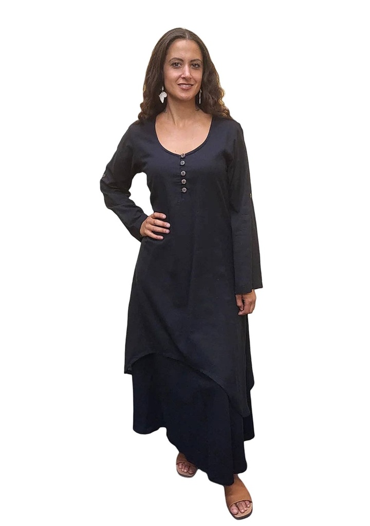 Olivia Maxi Dress — Black — product photo