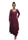 Olivia Maxi Dress — Burgundy — product photo