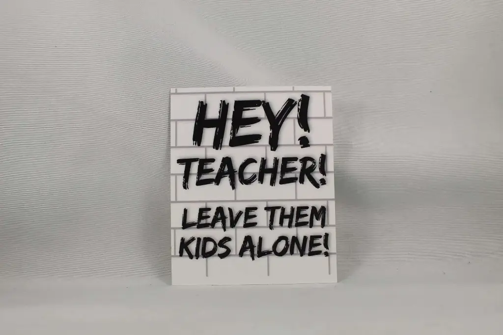 Sticker- Pink Floyd Hey Teacher!