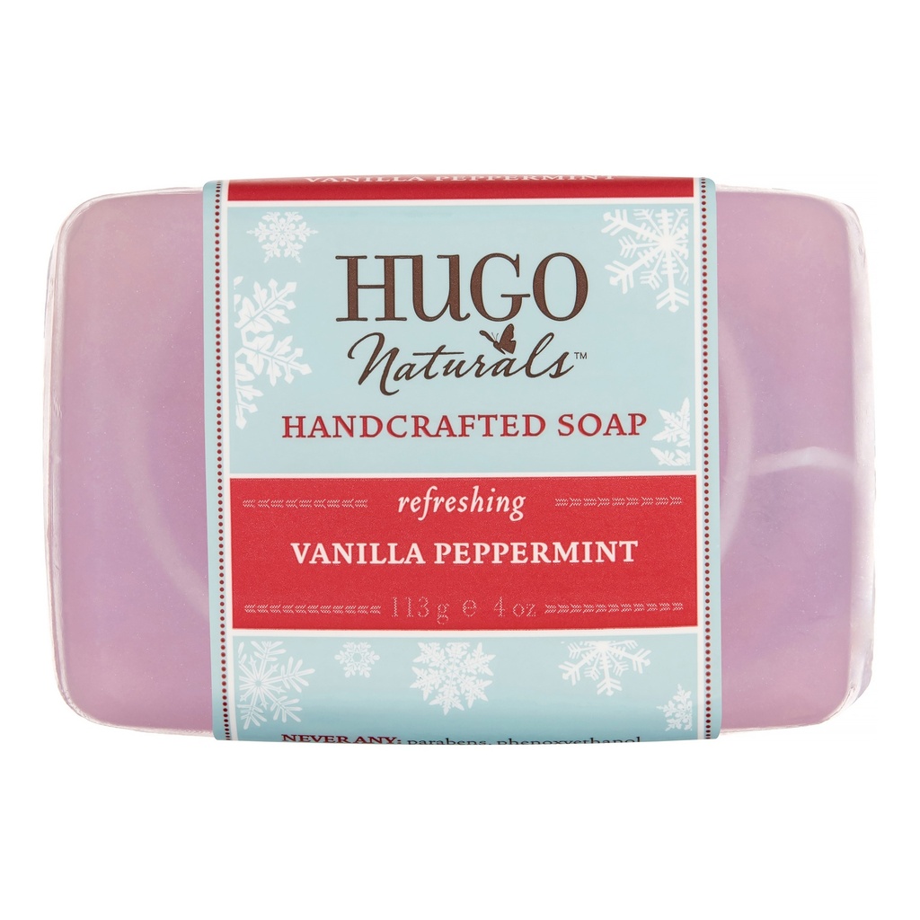 Hugo Naturals Bar Soap, Vanilla Peppermint, 4 Oz