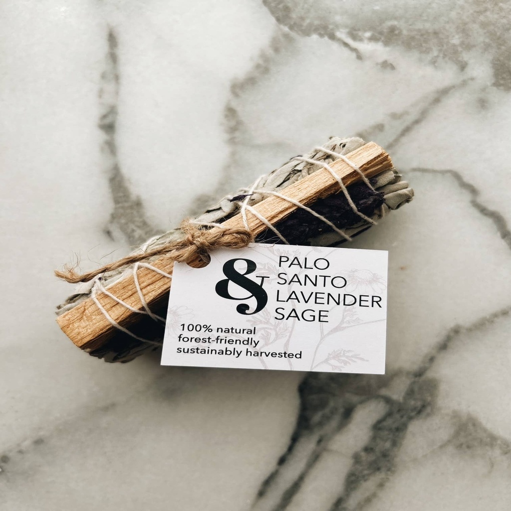 [EOL1013B] Palo Santo, Lavender & White Sage Smudge Bundle