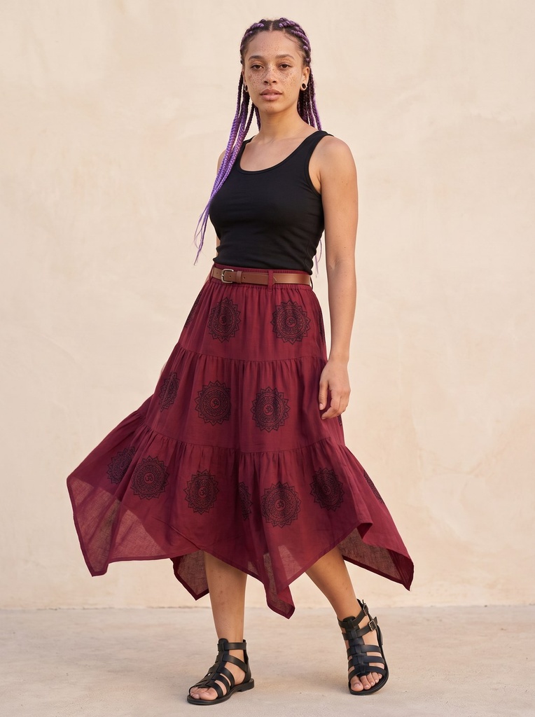 Shasta Skirt — Burgundy